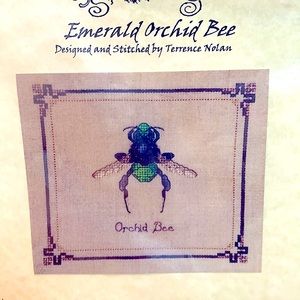 Cross stitch kit - Prof. Fizzby's Wonderous Strange *Emerald Bee* Terrance Nolan